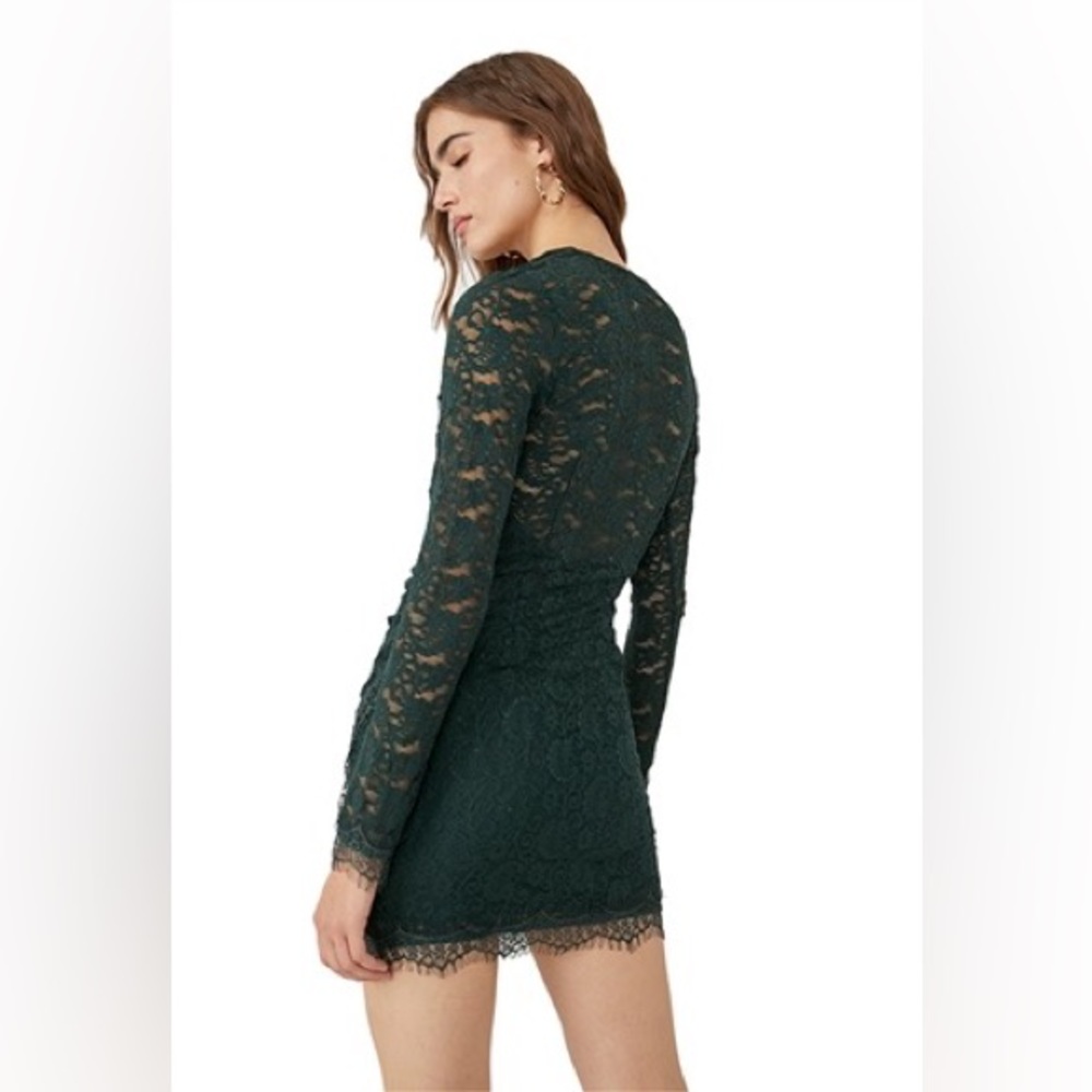 Free People 💚 Pearl Lace Mini Dress - Picture 6 of 8